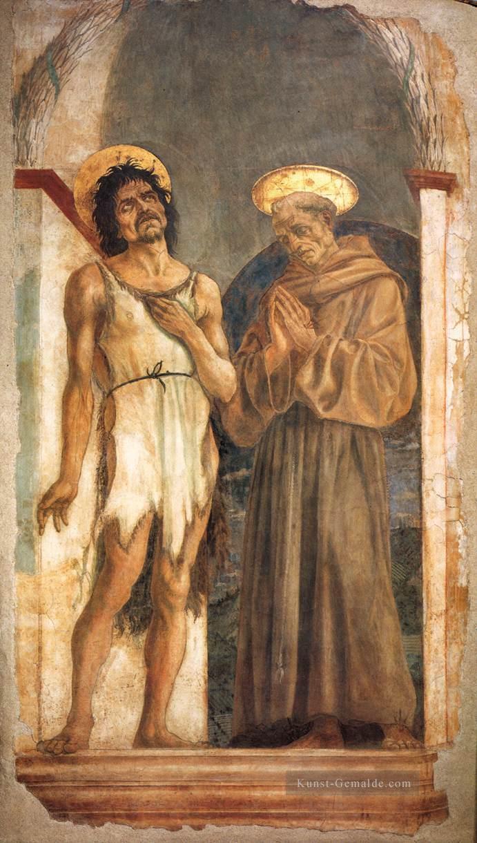 St Johannes der Täufer und St Francis Renaissance Domenico Veneziano Ölgemälde